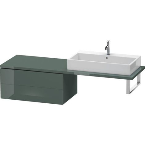 DU US für Konsole L-Cube 400x820x548mm 2 Schubkästen, Dolomiti Grey Hochglanz (1/5)