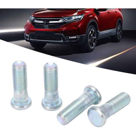 4 pièces Goujons de Roue Crantés 43mm Acier 90113SM1005 Compatible ACURA ACCORD ACTY CRAWLER