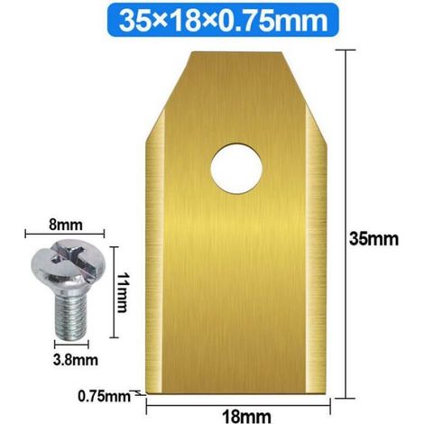 Ahlsen 45 Lames de rechange pour Husqvarna/Automower/Gardena/Yardforce robot tondeuse, Lames de Couteau en Titane - Lames de (1/4)