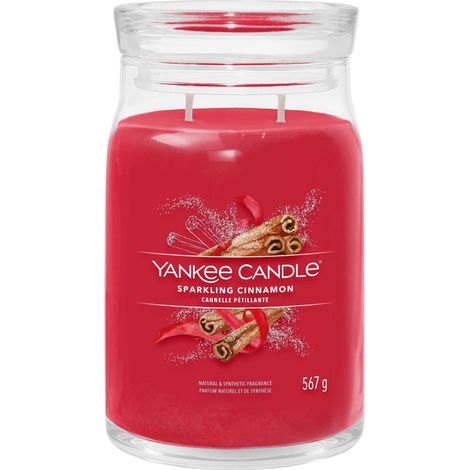 Yankee Candle Sprudelnde Zimtkerze Rot 567 g