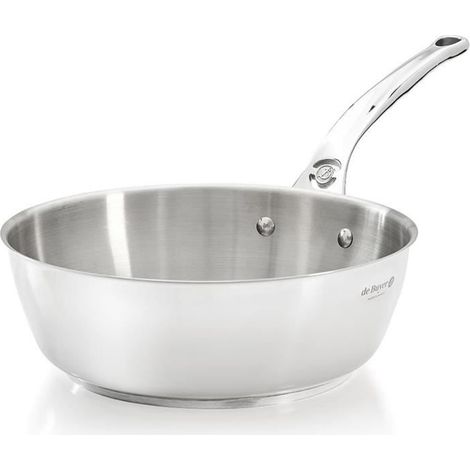 Sauteuse Bombée - De Buyer - Milady - Ø 24 cm - Inox - Todos los fuegos, incluida inducción (1/3)