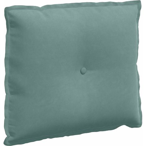 Back Pillow Sea Green 60 x 50 cm Corduroy Fabric vidaXL