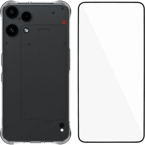 Custodia per telefono For Nothing Phone 3a Lite 5G in TPU con protezione per lo schermo in vetro temperato. (1/5)