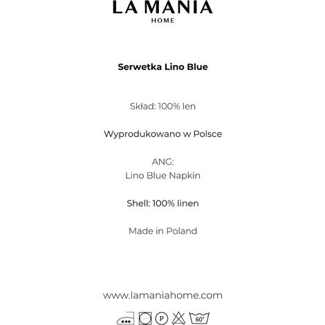 Serwetka Lino Blue (1/5)