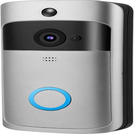 sonnette vidéo intelligente WiFi avec caméra infrarouge sans fil, système de contrôle d'accès, caméra de porte (1/5)