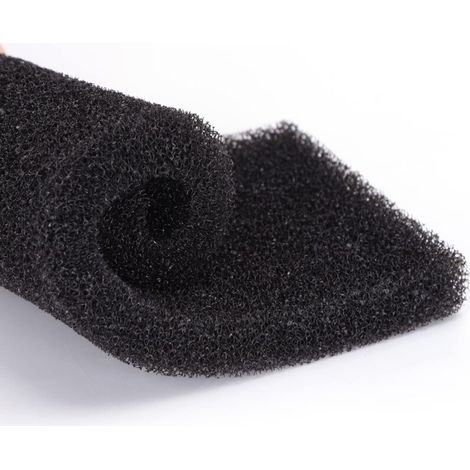Vtizikl Éponge filtrante pour aquarium au charbon actif, L 32 x l 12 x H 2 cm, coton biochimique haute densité, grande taille, découpable