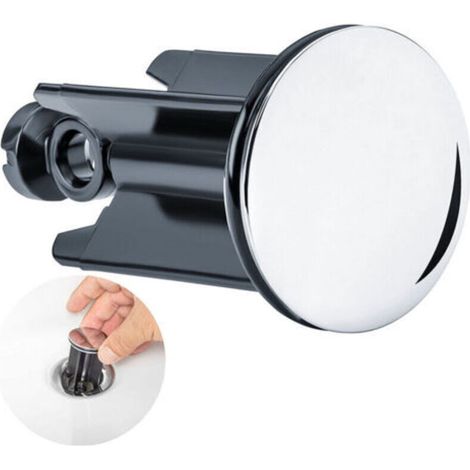 Tappo universale per lavabo Ø40 mm con guarnizione in gomma – a tenuta stagna e compatibile con lavabi, bidet e bagni