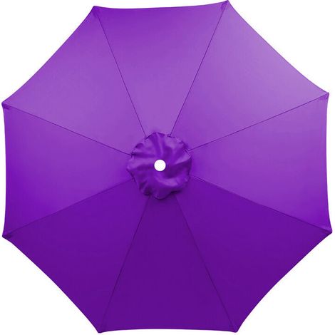 Housse de rechange pour parasol, 8 baleines, 3 m, imperméable, anti-UV, tissu de rechange, Violet (1/5)