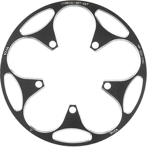 VXM Aluminium-Kettenblattschutz, 110 BCD, 48-52 Zähne, für Mountainbikes, CNC-gefräst, schwarz. (1/5)