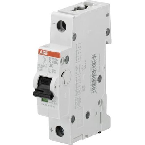 Disjoncteur ABB S200 M UC 1P, 500mA, pouvoir de coupure 10 kA ( Prix pour 1 )