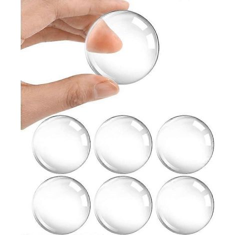 Butée de porte murale, lot de 12 butées de porte auto-adhésives en silicone avec adhésif puissant, idéales pour les portes de placard. (1/5)