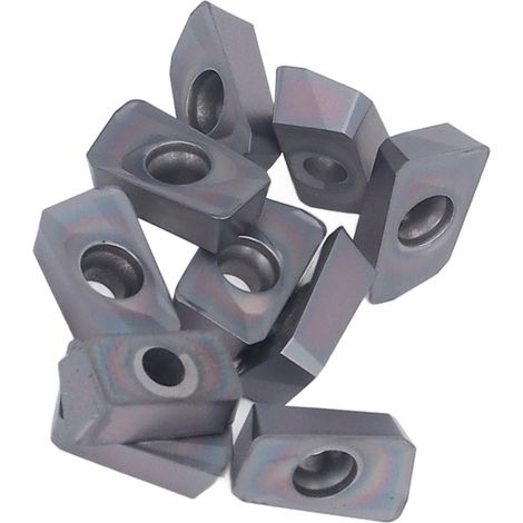 Satz mit 10 beschichteten Hartmetall-Wendeschneidplatten für CNC-Drehmaschinen, Metallfräswerkzeuge, austauschbare Schneidplatten, kompatibler Werkzeughalter, hohe Präzision (1/5)