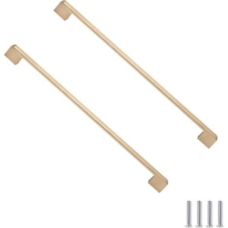 2 pièces Poignee de Meuble Poignée de Cuisine Poignee de Porte Commode Penderie Armoires Poignées de Tiroir Boutons de Portes 320 mm (1/4)