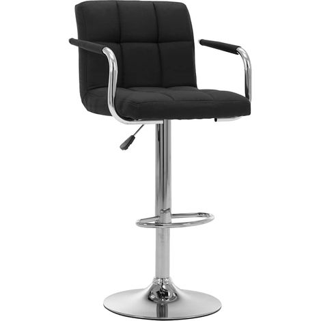 Maison Exclusive - Barhocker 2 Stk. Schwarz Stoff (1/5)