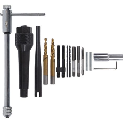Kit extraction bougie de préchauffage avec mandrin tireur clé allen douille torx pour bougies endommagées M8 M10 (1/5)