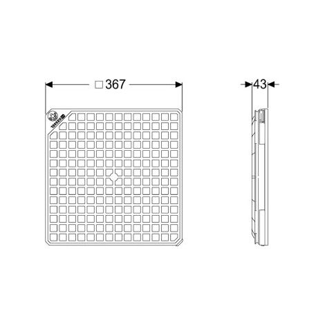 Plaque de recouvrement KESSEL 830050