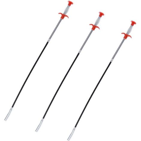 Sollbry Lot de 3 pinces à griffes - 60 cm - Flexible et puissant - Avec crochet de préhension - Quatre griffes - Plient - Largement utilisé pour l'évier, l'évier (1/5)