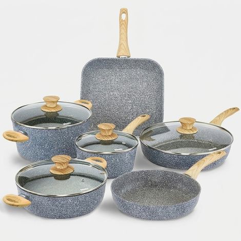 10-teiliges Kochgeschirr-Set, Antihaft-Aluminium, Pierre Gourmet (1/5)