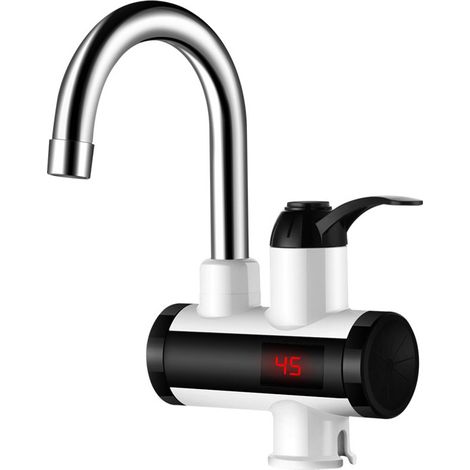 Elektrischer Robinet mit sofortiger Wasserkühlung, elektrischer Robinet 3300 W mit flexiblem und Temperatur-LCD, wassergekühlter Robinet (1/5)