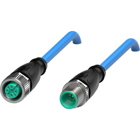 Pepperl+Fuchs Verbindungskabel V1-G-N-0,4M-PUR-V1-G blau 2-polig A-kodiert
