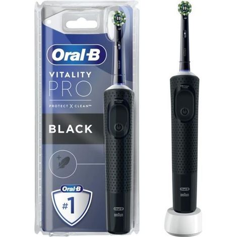 Brosse à dents électrique braun oral b vitality pro noir (1/4)