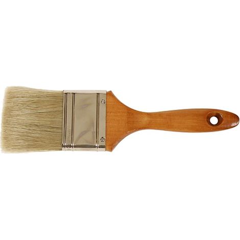Pinsel Strend Pro JA019, yellow, 2,5", Malpinsel, flach, Holzgriff (1/2)