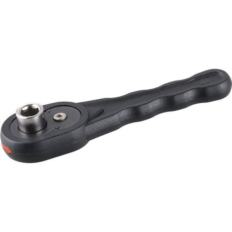 LEVIOR Ratsche für Bit 1/4" Kunststoff 48Z 90mm 18435.01