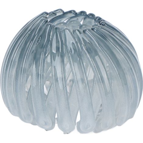 Nid d'oiseau pince à cheveux pour femme fille, chignon extensible élastique queue de cheval gris, accessoire capillaire élégant (1/5)