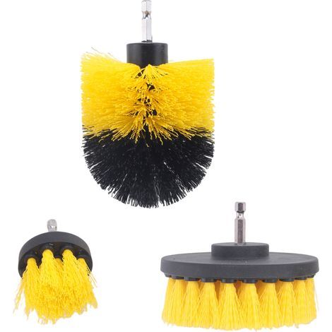 Ensemble de 3 nettoyeurs électriques pour joints de carrelage et baignoire (1/3)