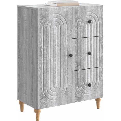 Sideboard/Anrichte/Buffet Graues Sonoma 66 x 34,5 x 90 cm Holzwerkstoff LXWW571098 (1/5)