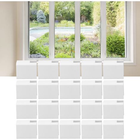 Bloc anti-collision pour portes et fenêtres type 88, butée de fenêtre coulissante en plastique, butée de porte coulissante, accessoires pour portes et fenêtres (version courte) (1/5)