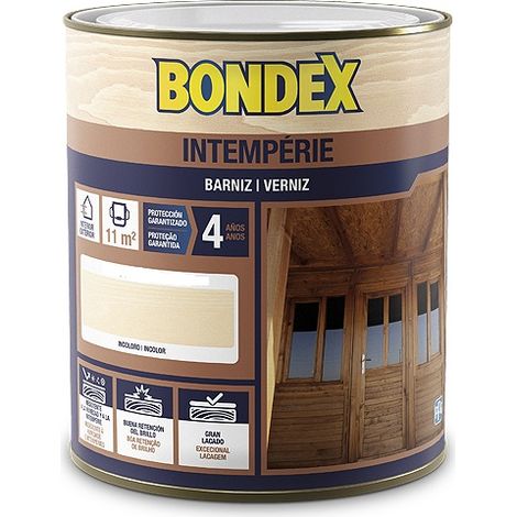Bondex Barniz intemperie satinado incoloro 750 Ml