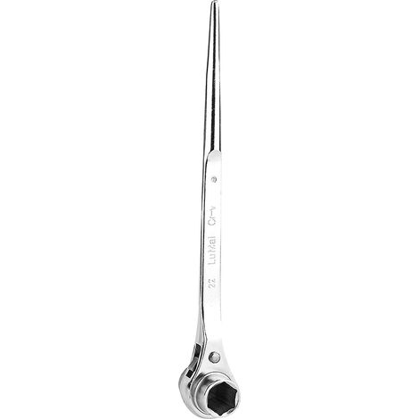 Clé à cliquet réversible 17x19mm, embout rotatif pour outillage auto, clé mixte à tête orientable, sens avant/arrière, usage mécanique (1/5)