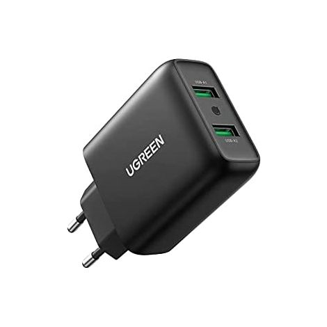 Ugreen 10216 cargador de dispositivo móvil Universal Negro Corriente alterna Carga rápida Interior (1/5)