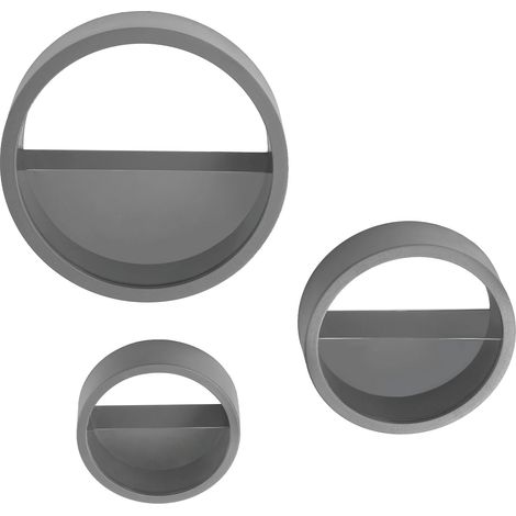 Macetero de pared, diseño moderno, solución que ahorra espacio, gris oscuro. (1/2)