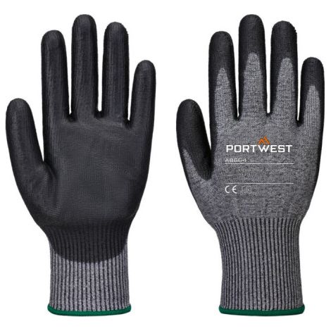 Multipack esencial de PU Cut F13 (Pack 12) PORTWEST AB664 S Gris/Negro