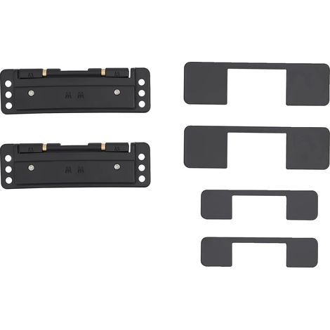 Bisagras ocultas para puertas, diseño ajustable, construcción robusta, color negro. (1/2)