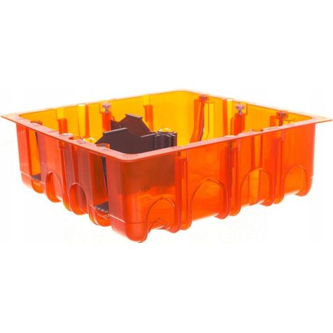 Scatola da incasso Legrand arancione 142x142 mm plastica