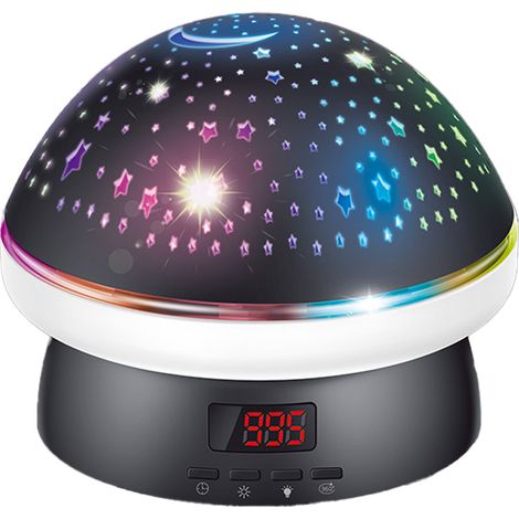 Lampe projecteur en forme de champignon et d'étoile, élément décoratif pour une ambiance de chambre à coucher (1/5)