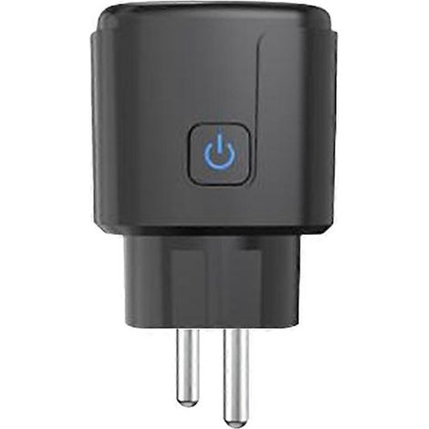 Prise connectée Tuya WiFi avec compteur de puissance, compatible Alexa et Google Assistant, application de contrôle vocal, minuterie et protection contre les surcharges (20 A). (1/5)