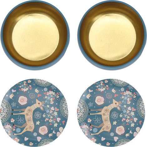 Bocaux à bougies vides motifs animaux, design brillant pour rangement portable, élégants et décoratifs (1/5)