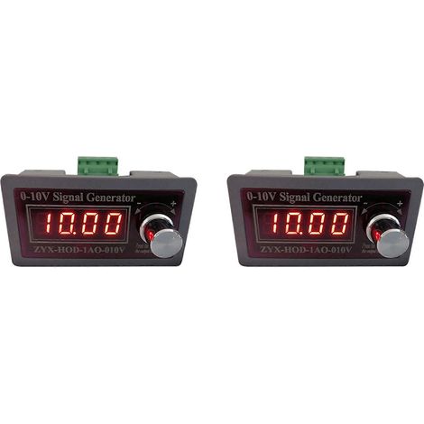 2X réglable Voltage Analog Simulator 0-10V 5-10V Voltage Signal générateur Signal Sources PLC Signal commande (1/5)