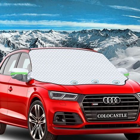 TAISHENGDA-Protege Pare Brise Givre, Protection Pare Brise Hiver, Couverture Pare Brise Voiture, 3 magnétique, Universelle pour Voiture Anti Givre, Neige, Glace, Pluie et Soleil, Repliable, 199x128cm (1/5)