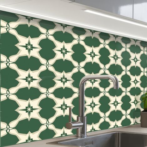 REVETEMENT MURAL DE CUISINE, CRÉDENCE DE CUISINE Carrelage - Classic - Vert 80x60 (1/5)