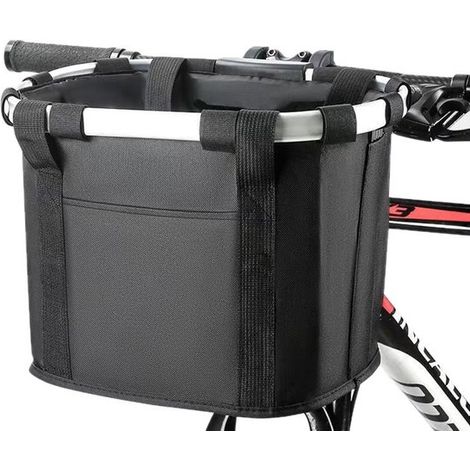 Cesta delantera para perros de bicicleta，cesta para perros de bicicleta，adecuada para perros pequeños de hasta 10 kg，negra，342625 cm (1/5)