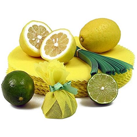 Spiceworld L'originale limone wraps asciugamano giallo con cravatta verde, 100 pezzi