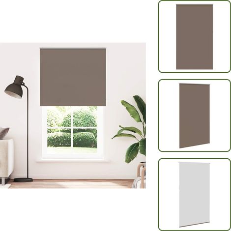 vidaXL Verdunkelungsrollo Kaffeebraun 125x230 cm Stoffbreite 121,6 cm (1/5)