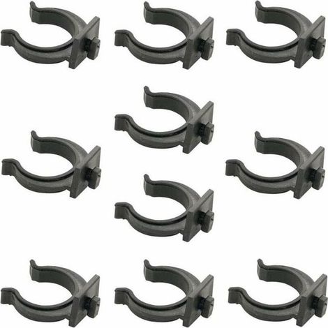 10x clip à baïonnette pour plinthe meuble tube pied cuisine salle bain piétement (1/4)