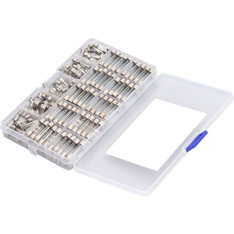 Packung mit 250 Glassicherungen, 1 A bis 20 A, 5 x 20 mm und 6 x 30 mm, Schnellverschluss, Ersatzset (1/5)
