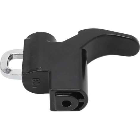 Crochet de sécurité antivol pour casque de moto avec 2 clés, trous de vis de 6 mm, en alliage d'aluminium, pour motos et scooters. (1/5)